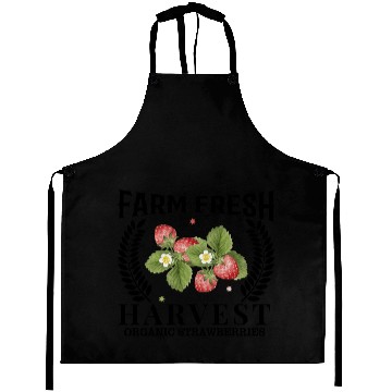 Discover Farm Fresh Harvest, Strawberries Harvest Design Aprons