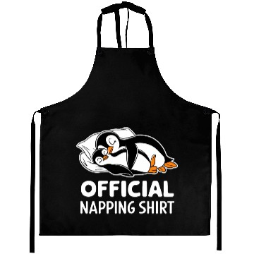 Discover Official Napping Aprons Cute Penguin Design