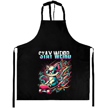 Discover Stay weird Aprons