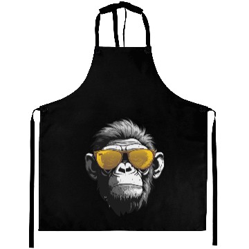 Discover COOL YELLOW MONKEY Aprons