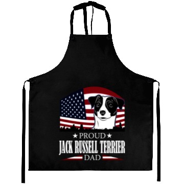 Discover JACK RUSSELL TERRIER DAD AMERICAN FLAG- DOG Aprons