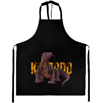 Discover Komodo Dragon Art From Indonesia Aprons