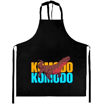 Discover Fierce Komodo Dragon Aprons