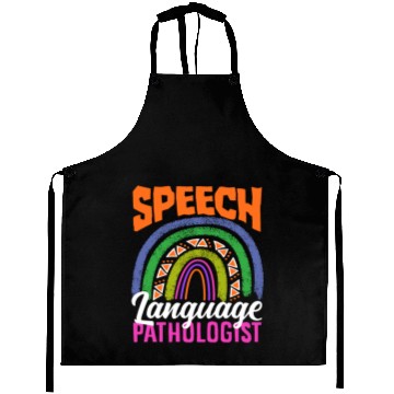 Discover Speech Language Pathologist Rainbow Art Aprons