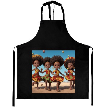 Discover Animated African kids dancing Aprons