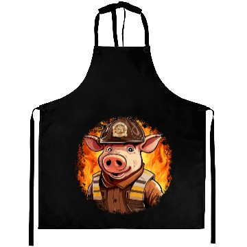 Discover Firefighter pig Aprons