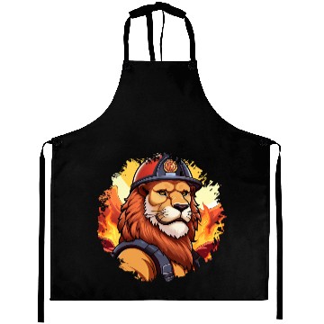 Discover Fireman lion Aprons
