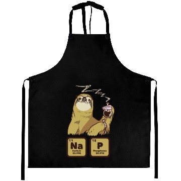 Discover Slothy Napping Nap Slow Chilling Sloth Aprons