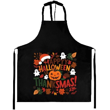 Discover Happy Halloween Thanksmas Aprons