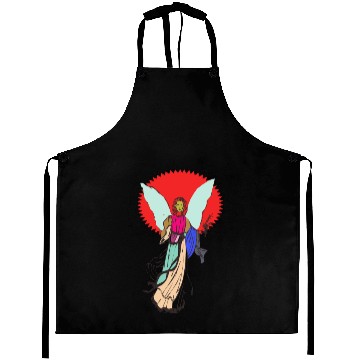 Discover Beautiful angel holding a bible Aprons