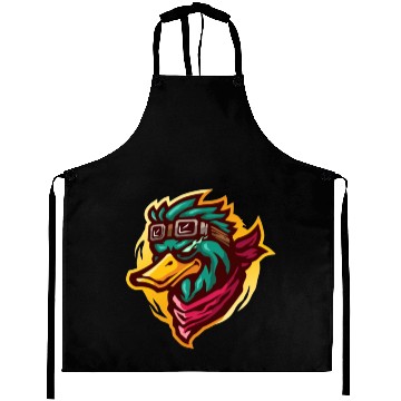 Discover Pilot Duck Logo Aprons