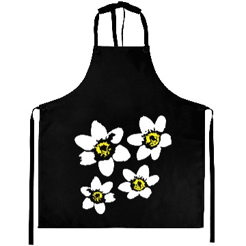 Discover Beautiful White Daisies Flowers Spring Summer Fun Aprons
