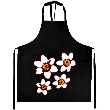 Discover Beautiful White Daisies Flowers Spring Summer Fun Aprons