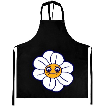 Discover Sweet Flower Sad Face Weeping Spring Summer Crying Aprons