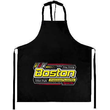 Discover Stay Strong Boston Massachusetts City Aprons
