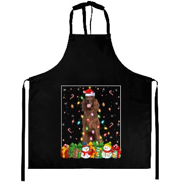 Discover Irish Setter Dog Christmas Lights Aprons