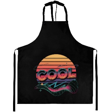 Discover 80s Neon Vibes Aprons