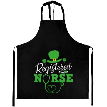 Discover Registered Nurse St Patricks day Shamrock Nursing Aprons