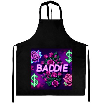 Discover BADDIE in Neon Pink Aprons