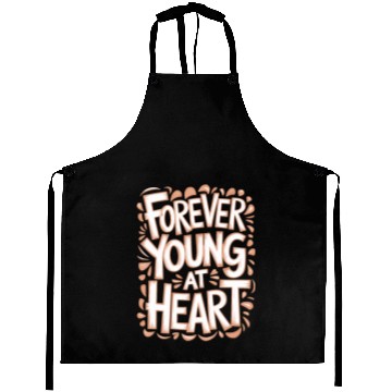 Discover Forever Young at Heart Birthday Getting Older Aprons