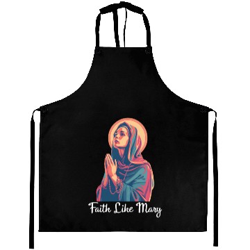 Discover Virgin Mary Faith Like Mary Aprons