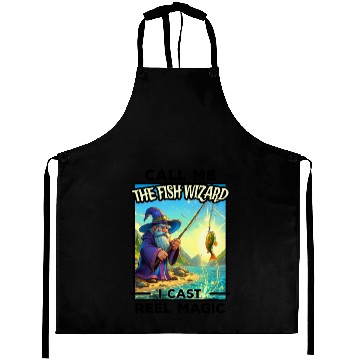 Discover Fantasy Fishing Wizard - Reel Magic Aprons