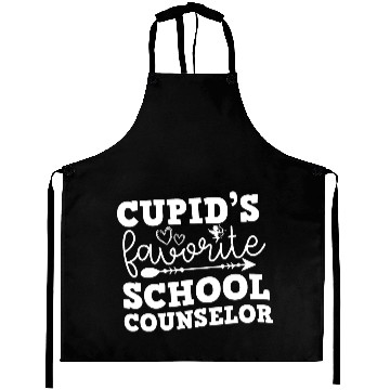 Discover Cupid's favorite school Counselor Valentine's day Aprons