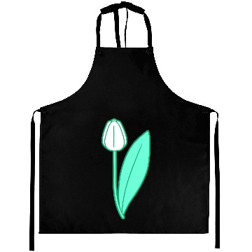 Discover White Tulip Beautiful Flower Pretty Spring Summer Aprons
