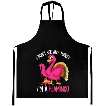 Discover Fun Flamingo Thanksgiving Themes Aprons