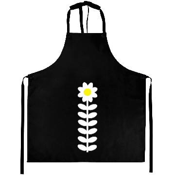 Discover Small Daisy Flower White Decorative Nature Design Aprons