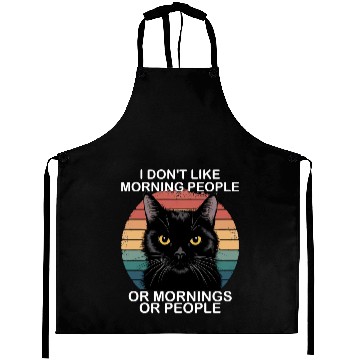Discover Funny Black Cat Aprons
