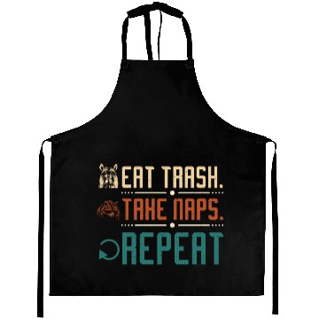 Discover Raccoon eat trash take naps repeat Aprons