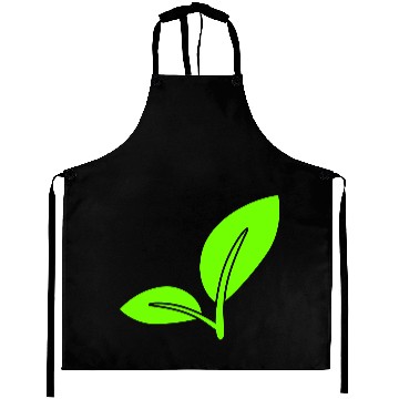 Discover 2 Green Beautiful Leaves Eco Spring Summer Nature Aprons