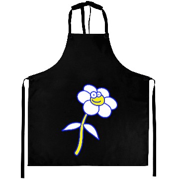 Discover Sweet Flower Spring Summer Nature Funny Face Fun Aprons