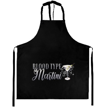 Discover Blood Type Martini Cocktail Bartender Aprons
