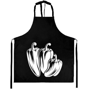 Discover Three Peppers Simple Vegetable Design Aprons