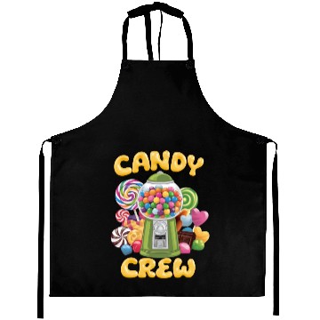 Discover Candy Security Crew Lollipop Gummy Sweet Birthday Aprons