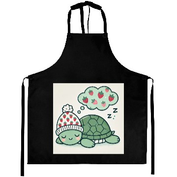 Discover Dreamy Turtle Snooze strawberries Aprons
