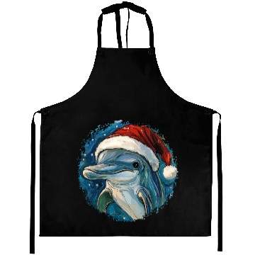Discover Dolphins Christmas Aprons