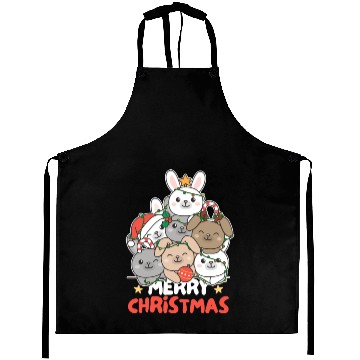 Discover Bunny Christmas Tree Merry Christmas Aprons
