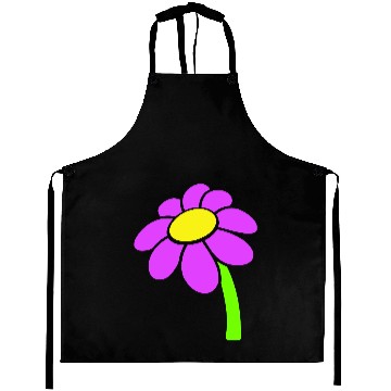 Discover Small Daisy Flower Purple Decorative Nature Design Aprons