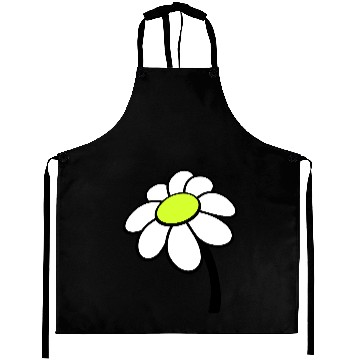 Discover Small Daisy Flower White Decorative Nature Design Aprons