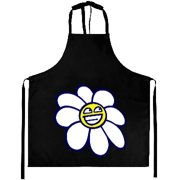 Discover Sweet Flower Spring Summer Nature Funny Face Fun Aprons
