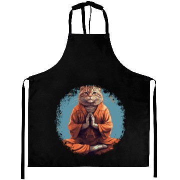 Discover Yoga cats Aprons