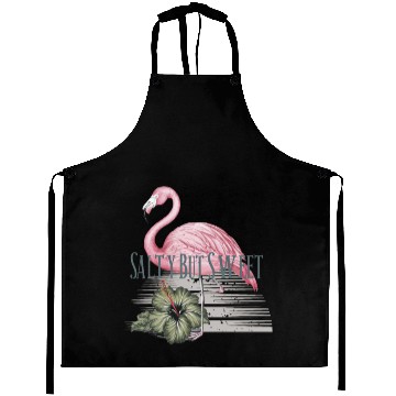 Discover Salty but Sweet - Tropical Flamingo Vibes Aprons