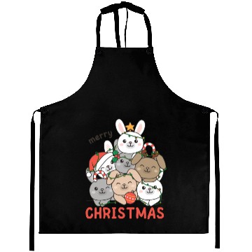 Discover Bunny Christmas Tree Merry Christmas Aprons