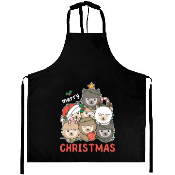 Discover Alpaca Christmas Tree Merry Christmas Aprons