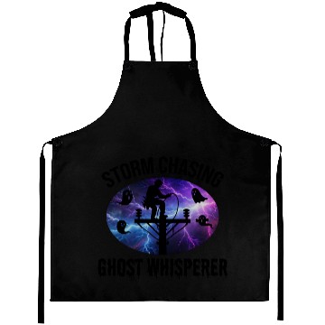 Discover Storm Chasing Ghost Whisperer – Lineman Halloween Aprons