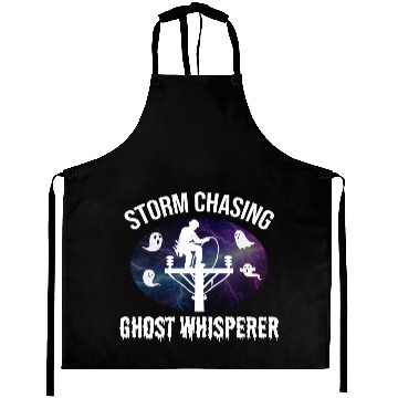 Discover Storm Chasing Ghost Whisperer – Lineman Halloween Aprons