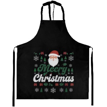 Discover Gothic Christmas Sweater with Cubical Elements Aprons